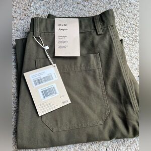 Frank And Oak “Joey” Canvas Workwear Pants – Olive Green, Size 31x32, NWT